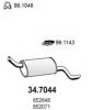 OPEL 852071 End Silencer